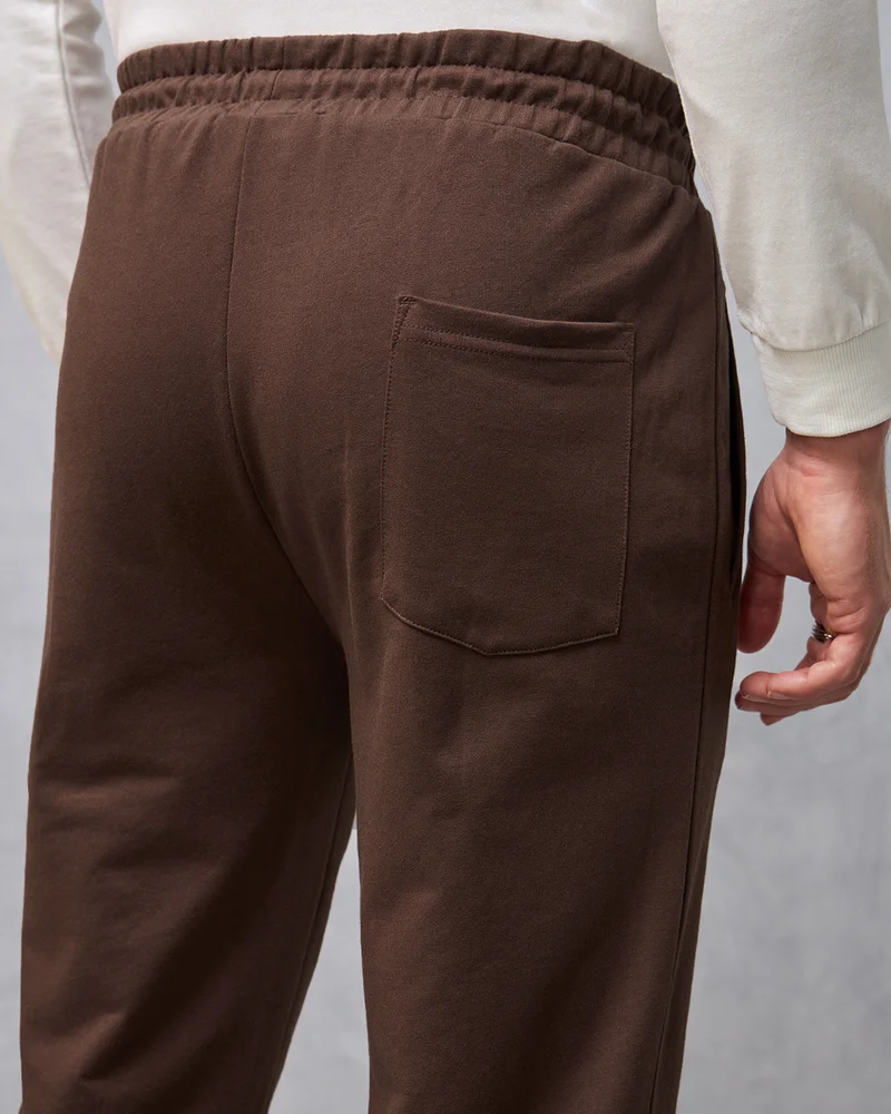 bewakoof  Men's Brown Warm Track Pants for Men | Best Price UAE